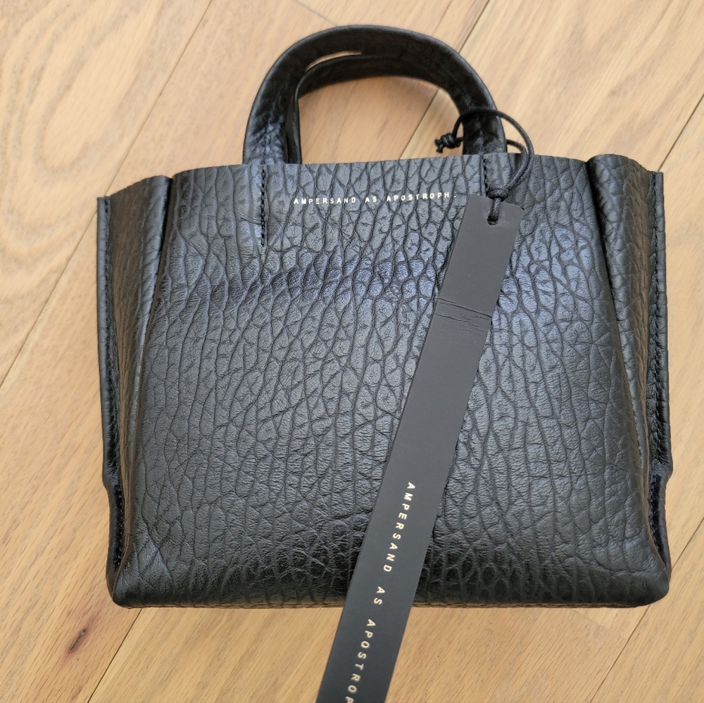 AMPERSAND AS APOSTROPHE Micro-Tote / Black Lux - Picture 5 of 9